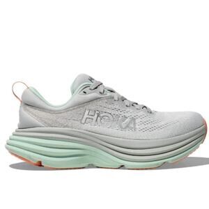 [H334] 🆕 HOKA Women's Bondi 'Stardust Aqua Breeze" Silver/Mint Sneakers